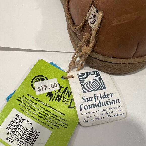 NWT Ocean Minded Men’s Leather Lace Up Casual Shoes Size Lightweight Size 12 - Picture 7 of 10